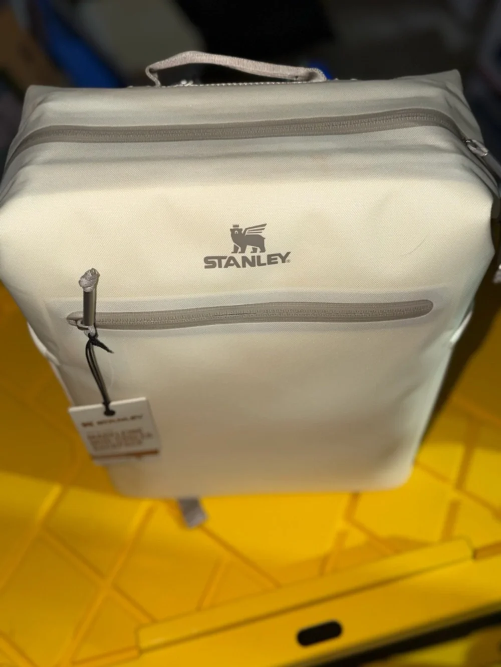 Stanley 20 Cans All Day Madeleine Midi Backpack Cooler - Cream: 14.8L Polyester - Picture 2 of 13